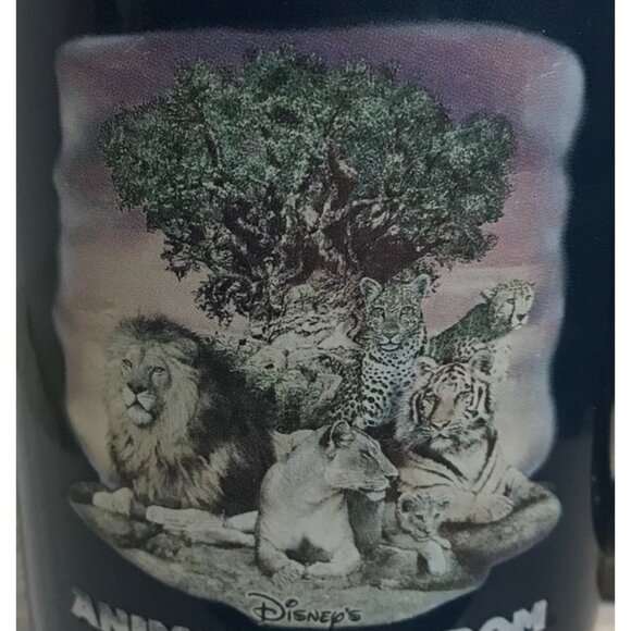 Disney Animal Kingdom Ceramic Mugs Set Of 2 Green & Blue 12 Oz Tigers Lions - Picture 11 of 16